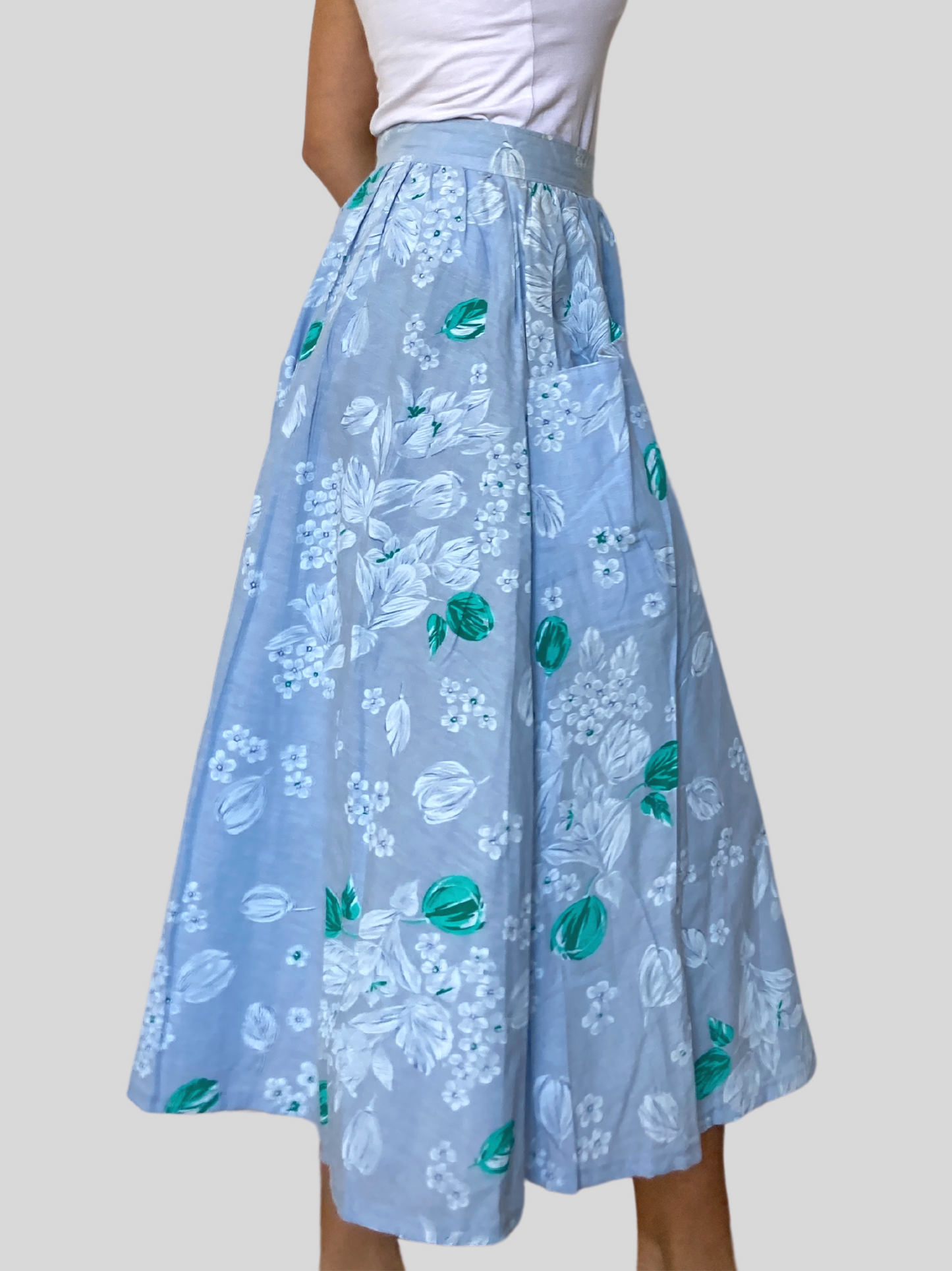 Old Stock Vintage Floral pocket skirt