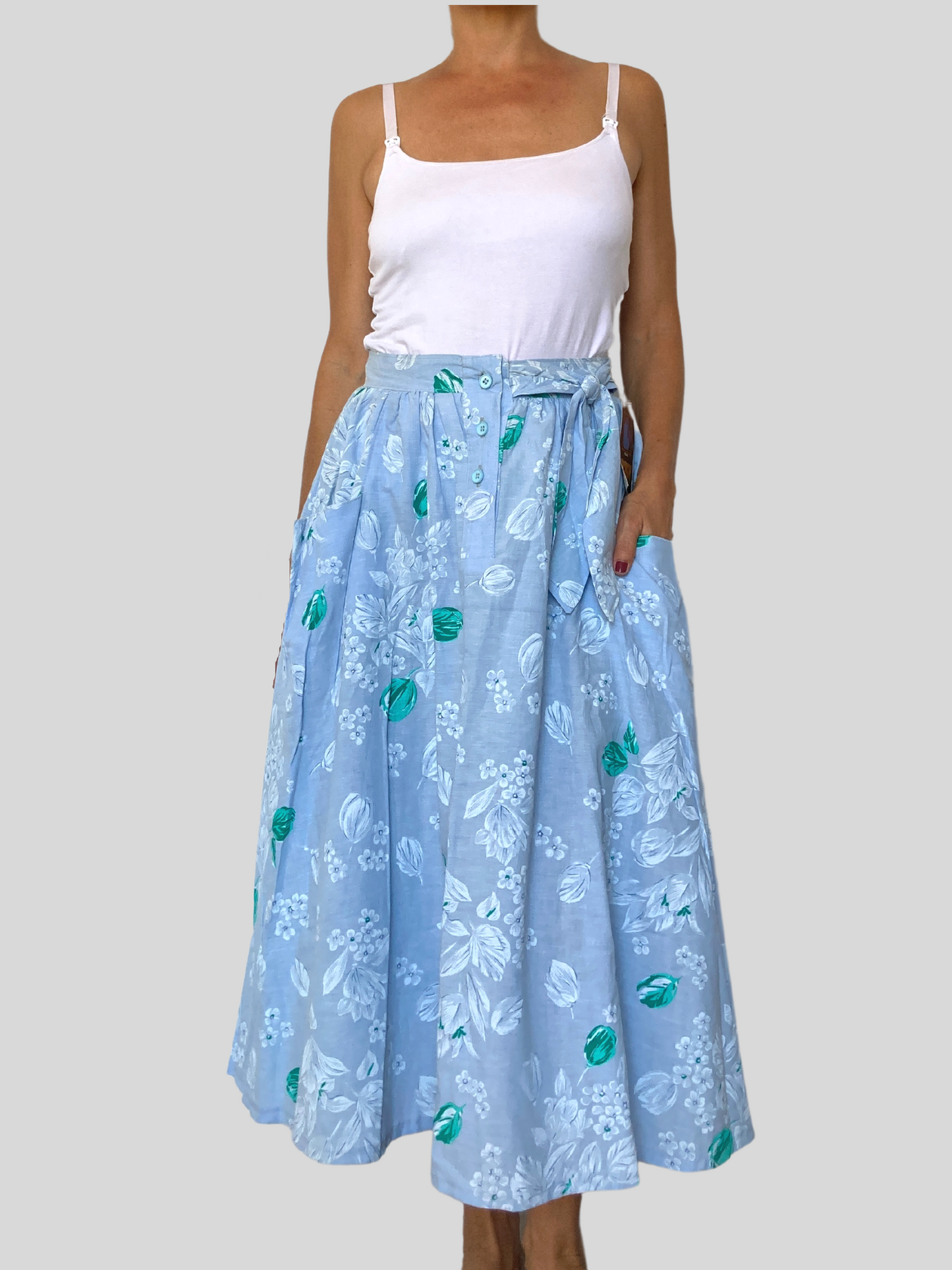 Old Stock Vintage Floral pocket skirt