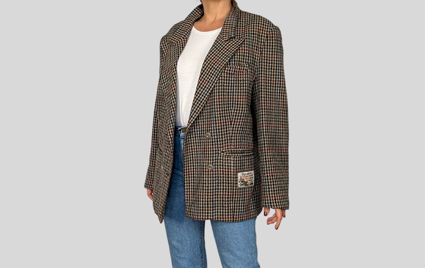 Prince of Wales Wool Blazer