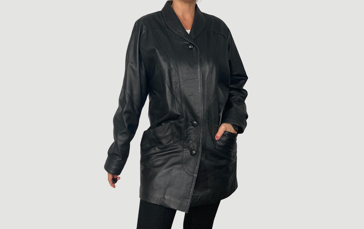 Lightweight leather jacket