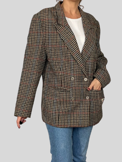 Prince of Wales Wool Blazer