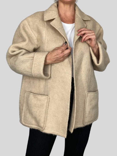 Wool Beige Coat