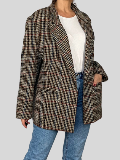Prince of Wales Wool Blazer