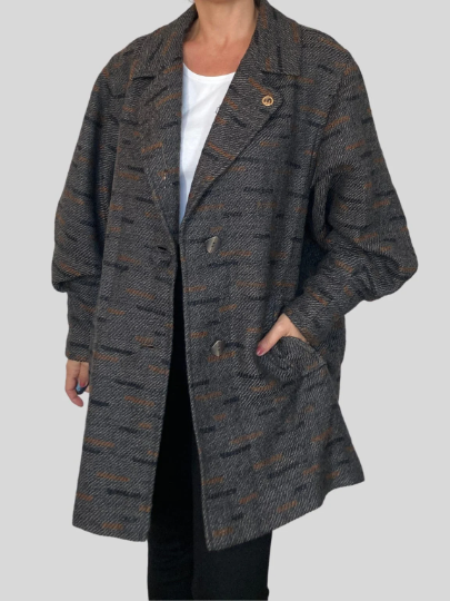 Wool Marbled Coat