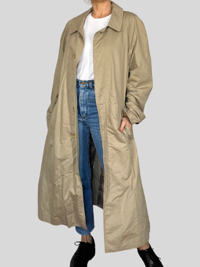 Vintage Beige Trench Coat
