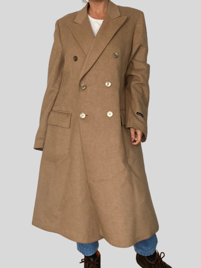 Wool Brown Long Coat