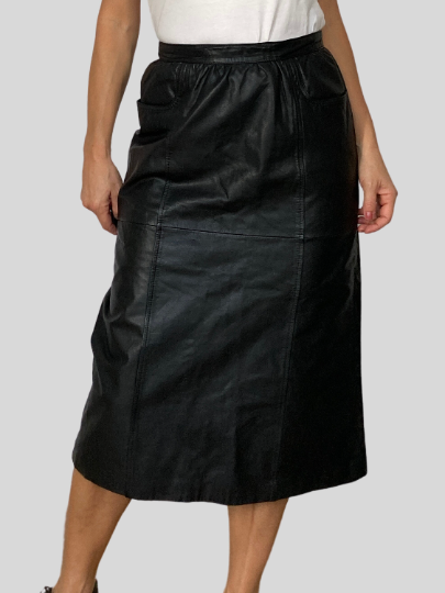 Black Leather skirt
