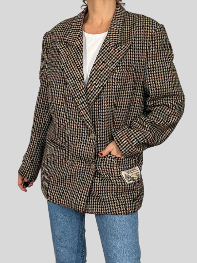 Prince of Wales Wool Blazer