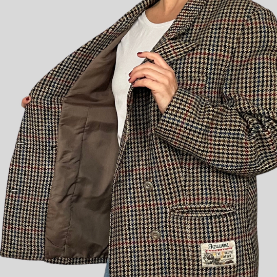 Prince of Wales Wool Blazer