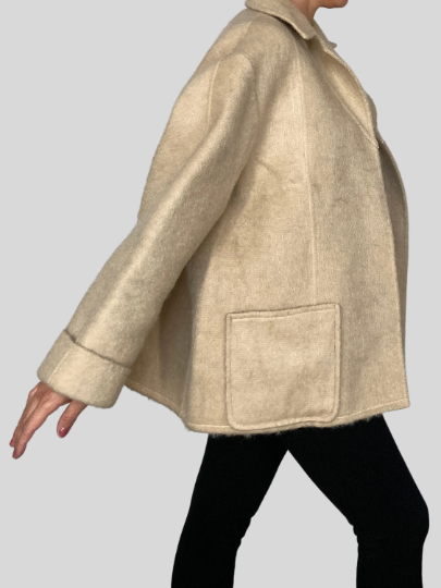 Wool Beige Coat
