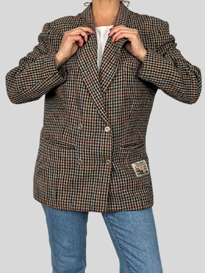 Prince of Wales Wool Blazer