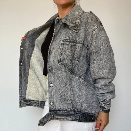 Sherpa denim jacket