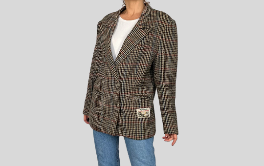 Prince of Wales Wool Blazer