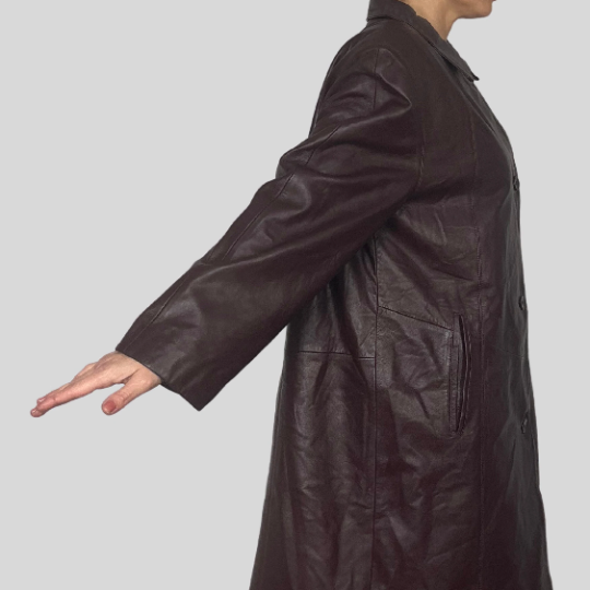 Burgundy leather Jacket