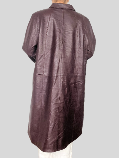 Burgundy leather Jacket