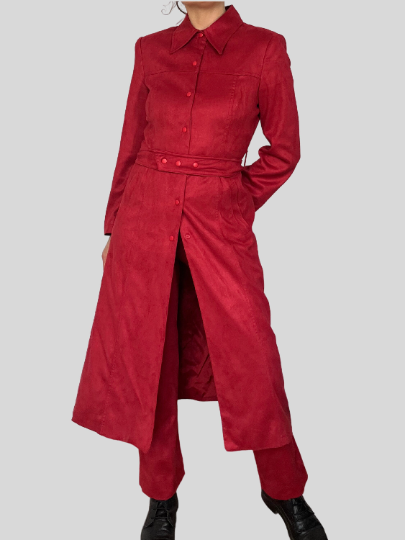 Vintage Two pieces Burgundy Suit