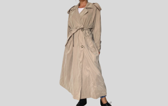 Green Lightweight Trench Coat