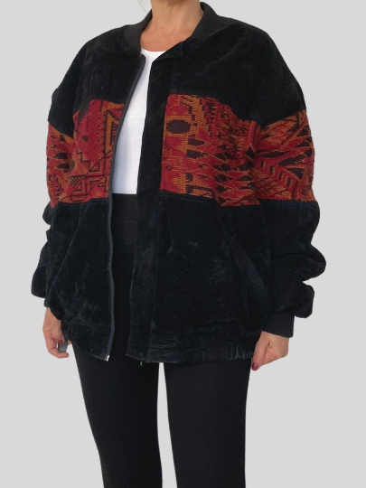 Oversized Bomber Ethnic jacket