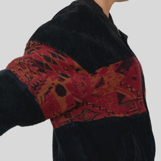 Oversized Bomber Ethnic jacket