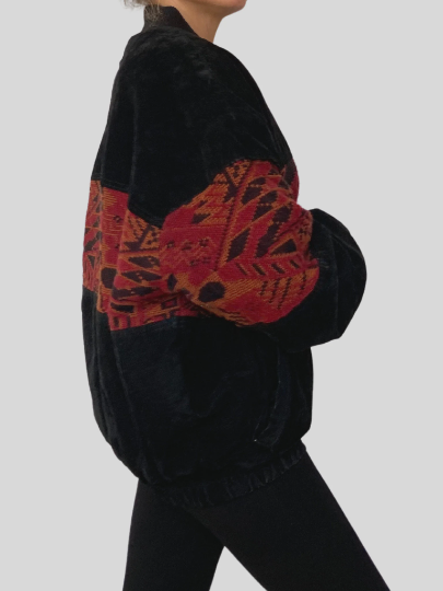 Oversized Bomber Ethnic jacket