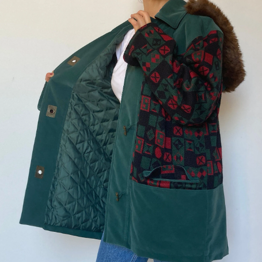 Green Parka jacket