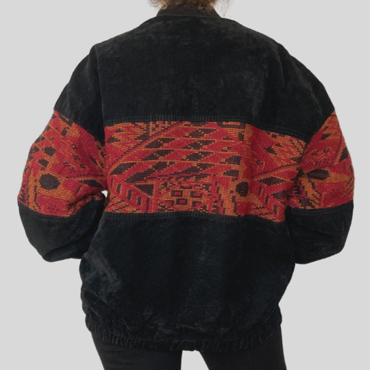 Oversized Bomber Ethnic jacket