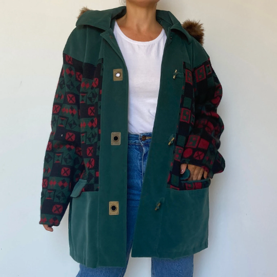 Green Parka jacket