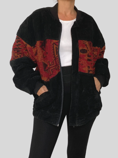 Oversized Bomber Ethnic jacket
