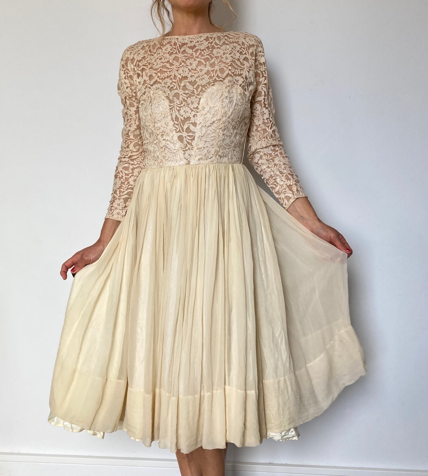 Vintage Tulle Lace Dress