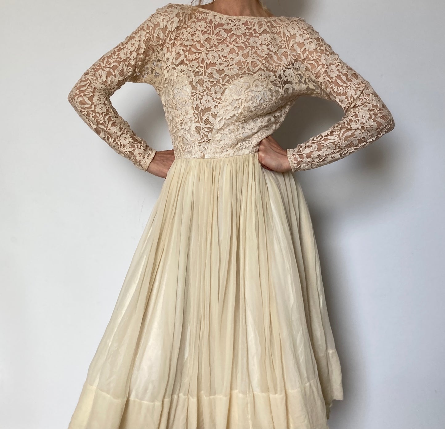 Vintage Tulle Lace Dress