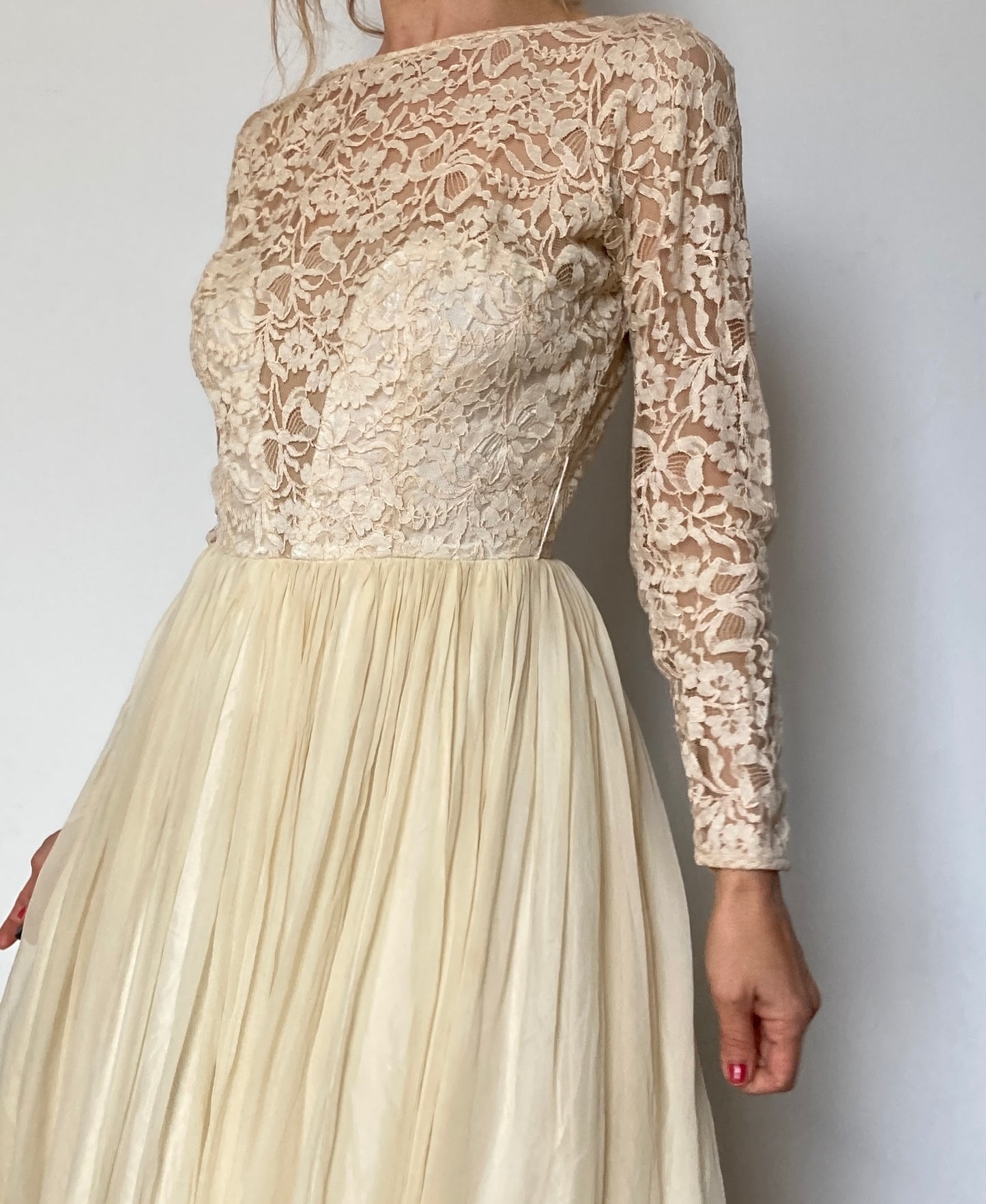 Vintage Tulle Lace Dress