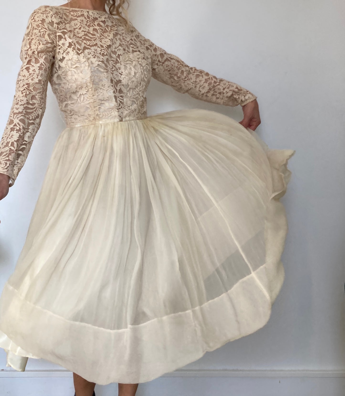 Vintage Tulle Lace Dress