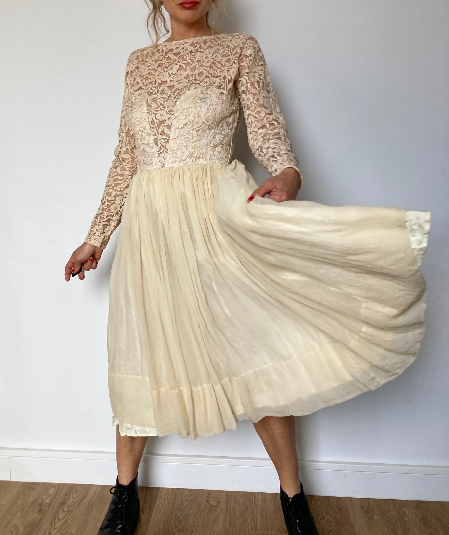 Vintage Tulle Lace Dress