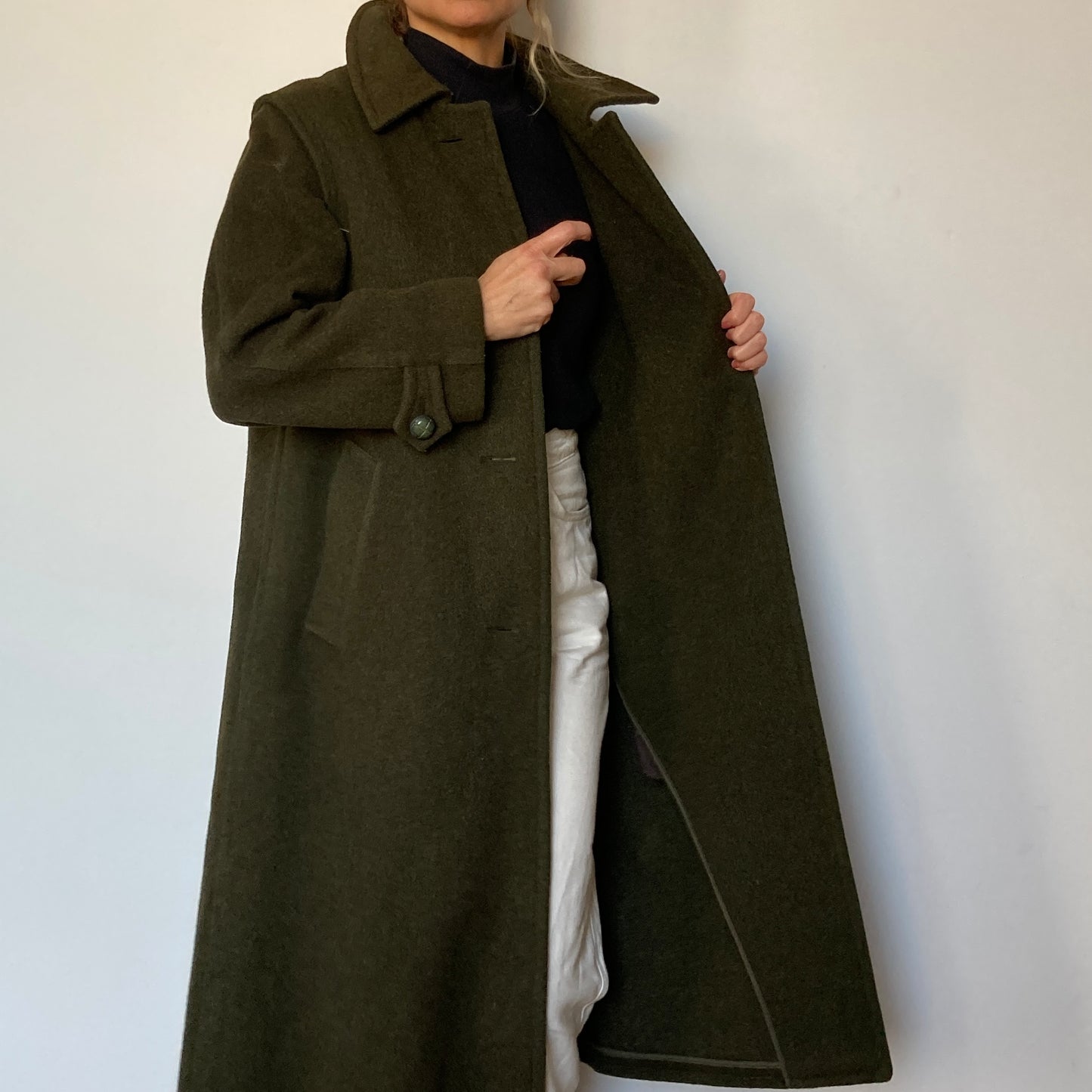 Green wool Coat