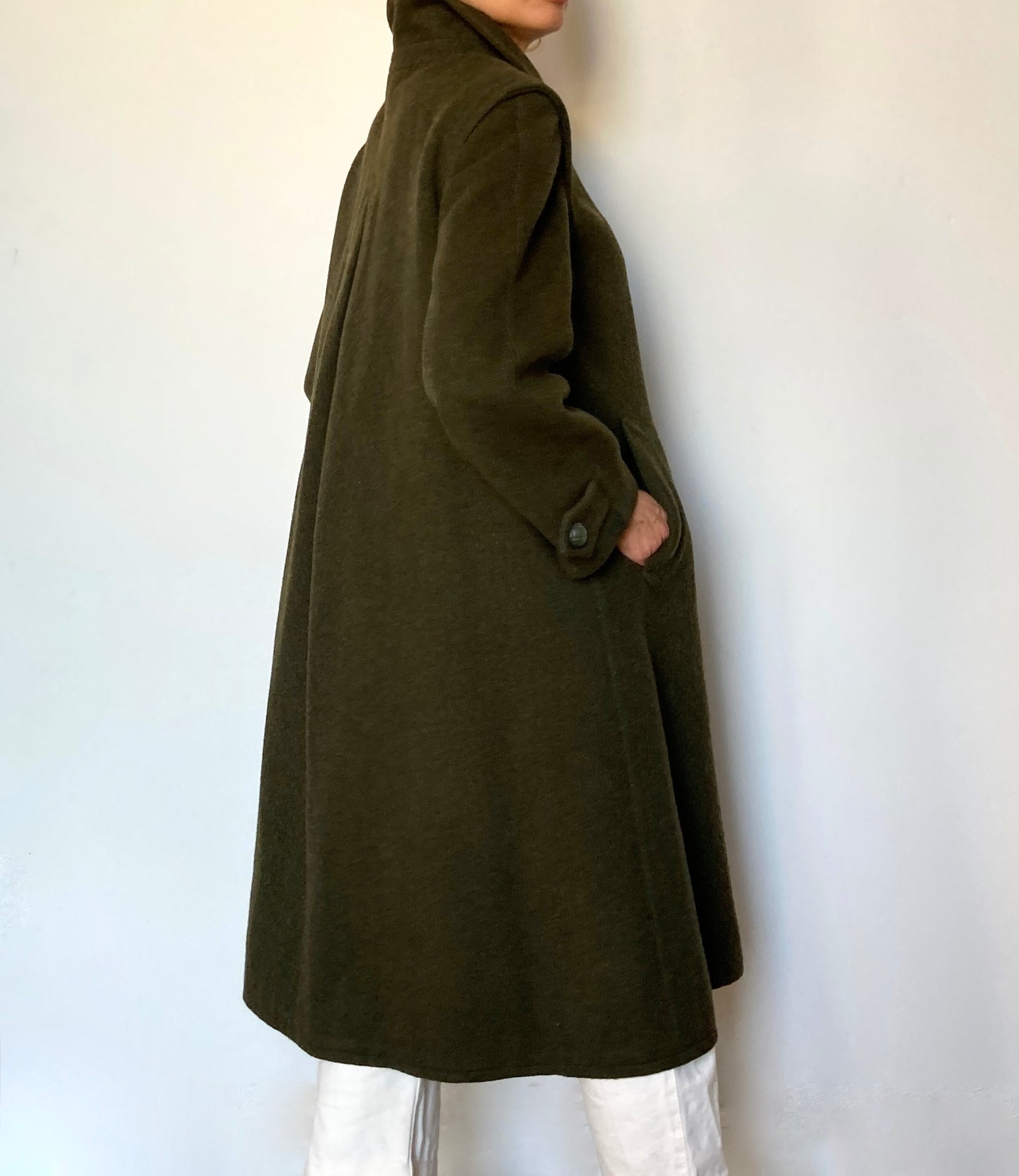 Green wool Coat