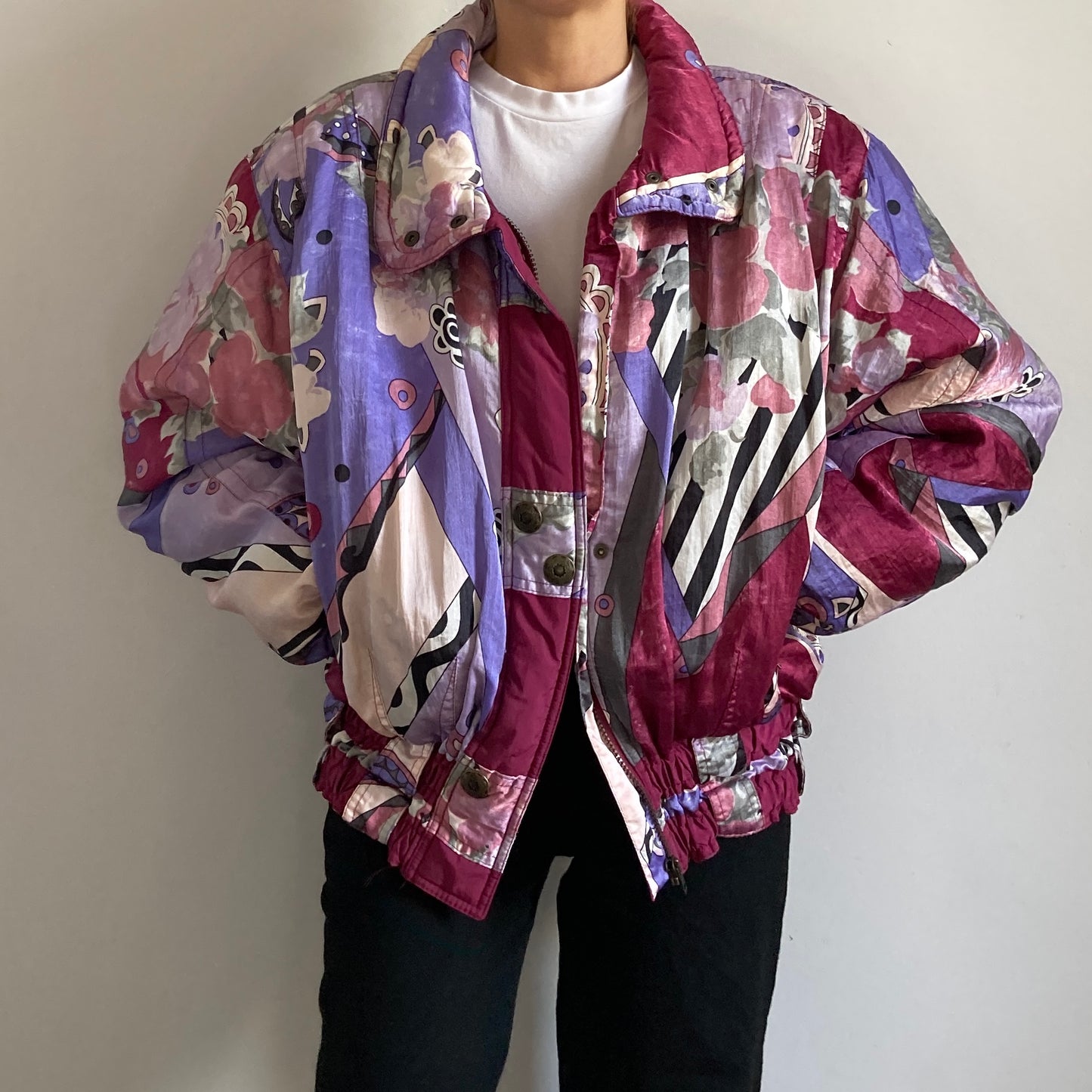 Multicolour ski jacket