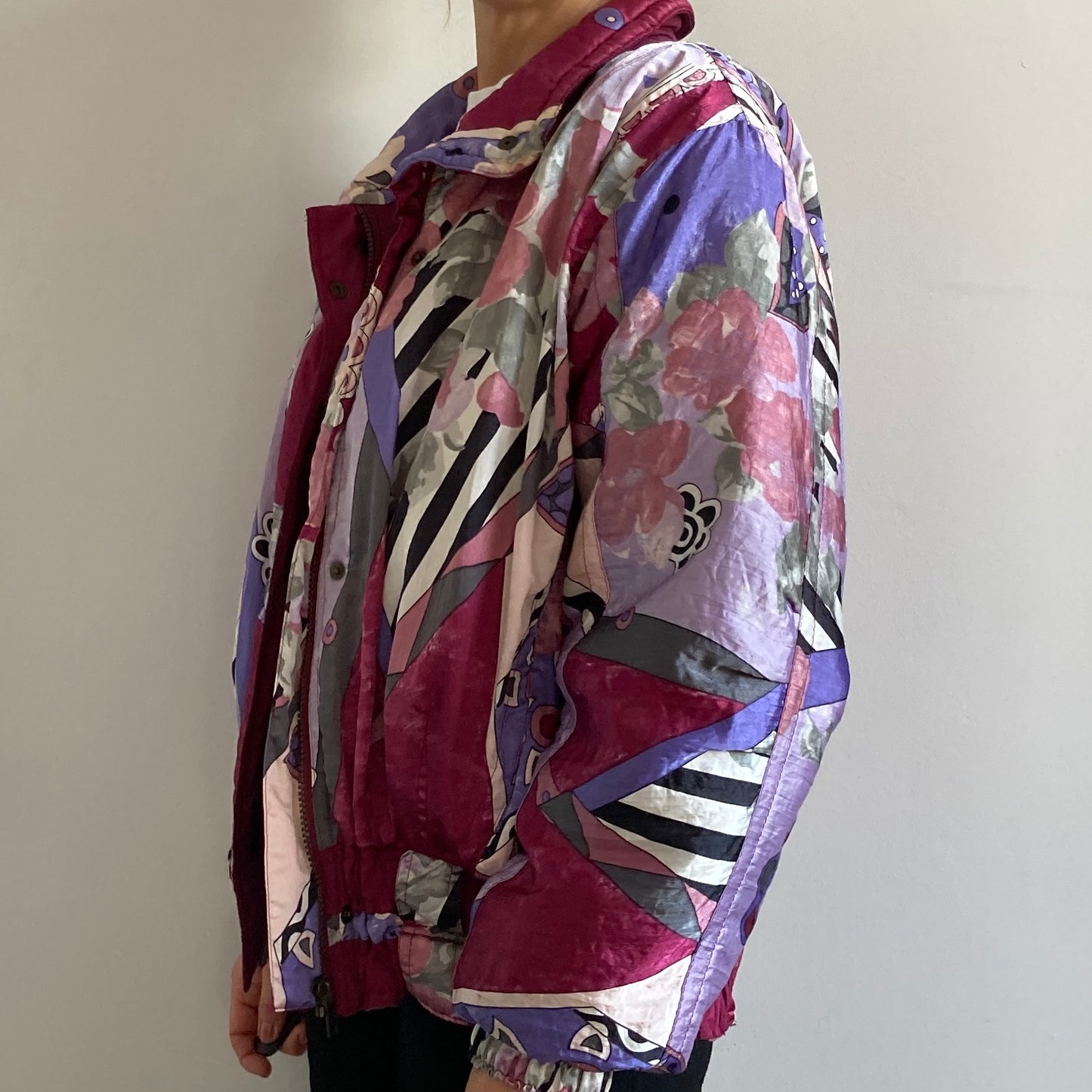 Multicolour ski jacket