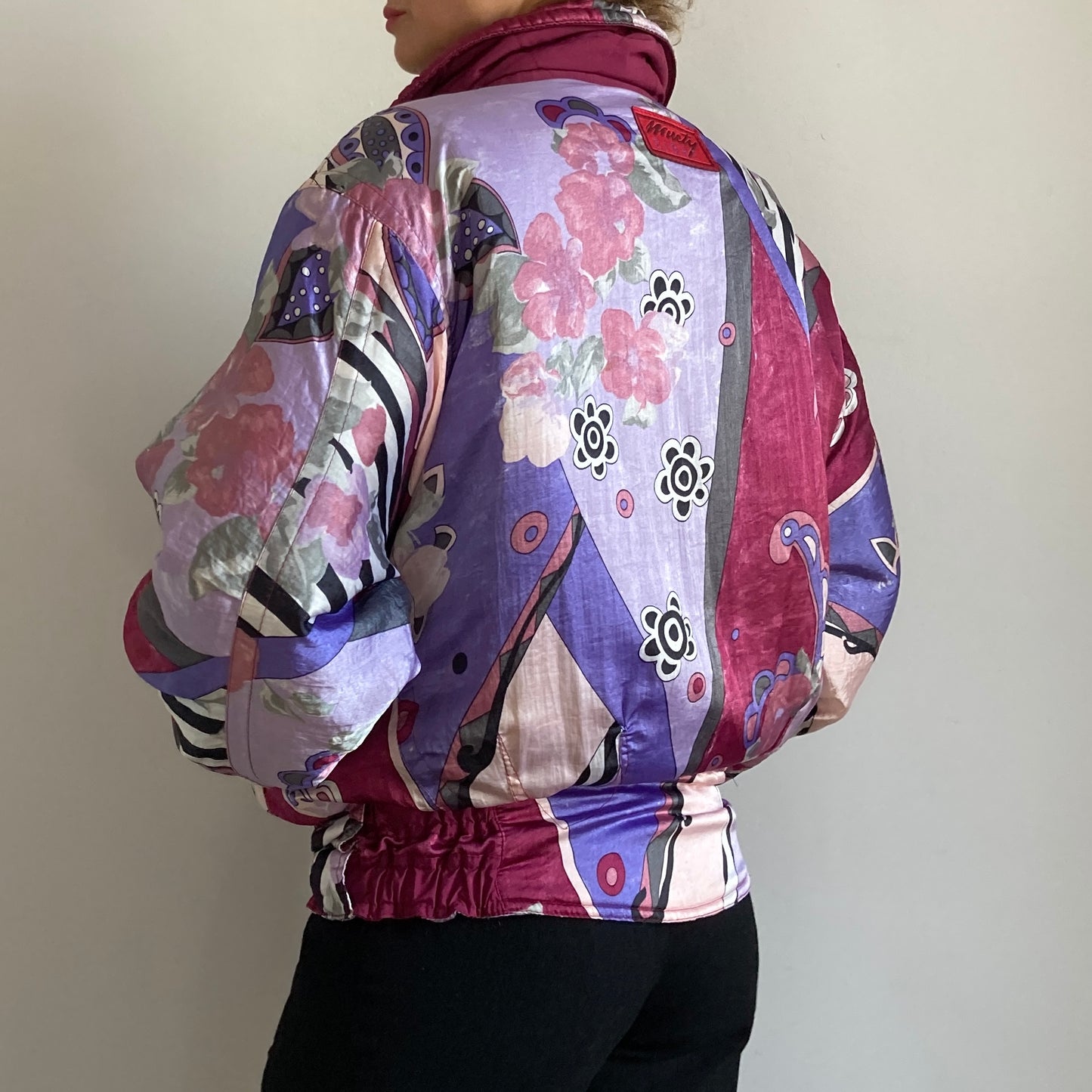 Multicolour ski jacket