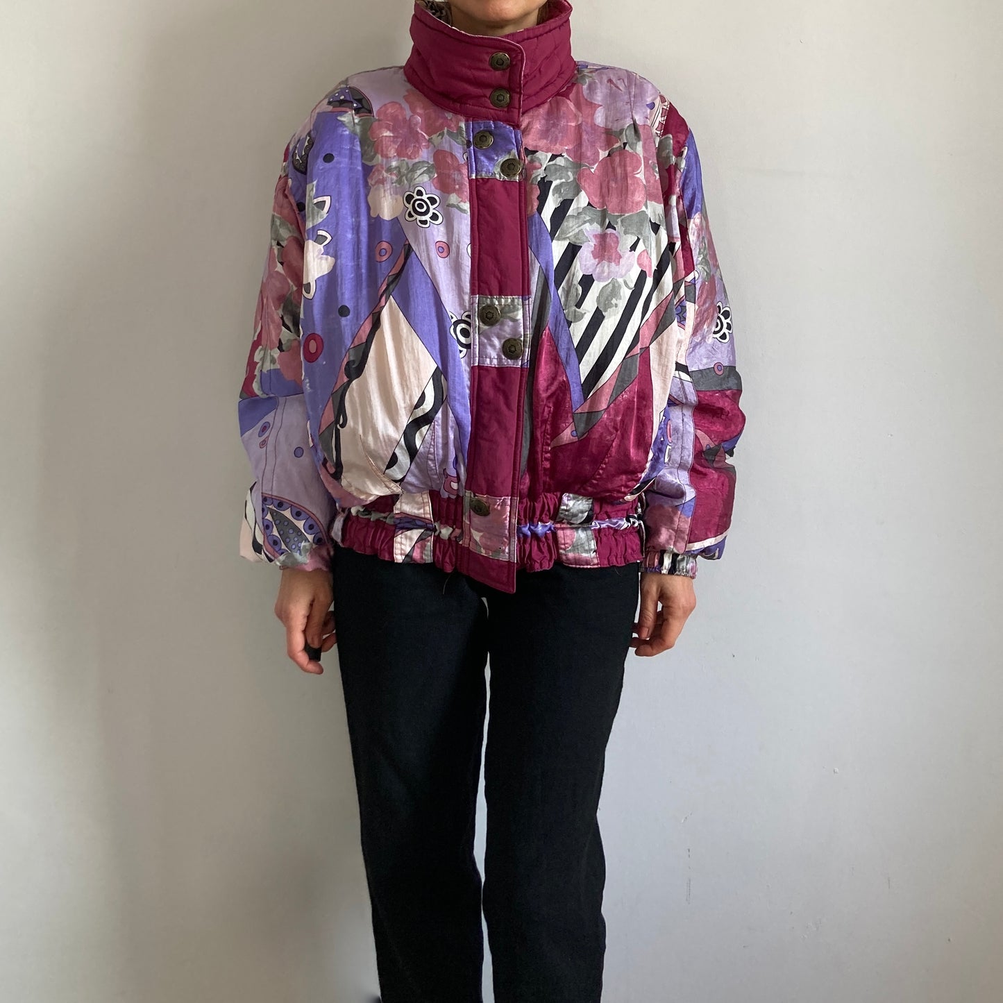 Multicolour ski jacket