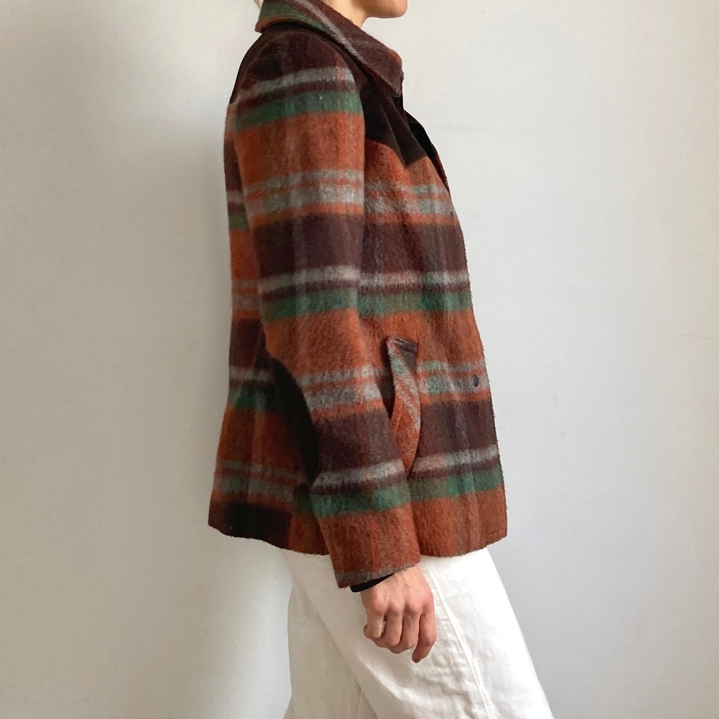 Plaid Wool Blazer