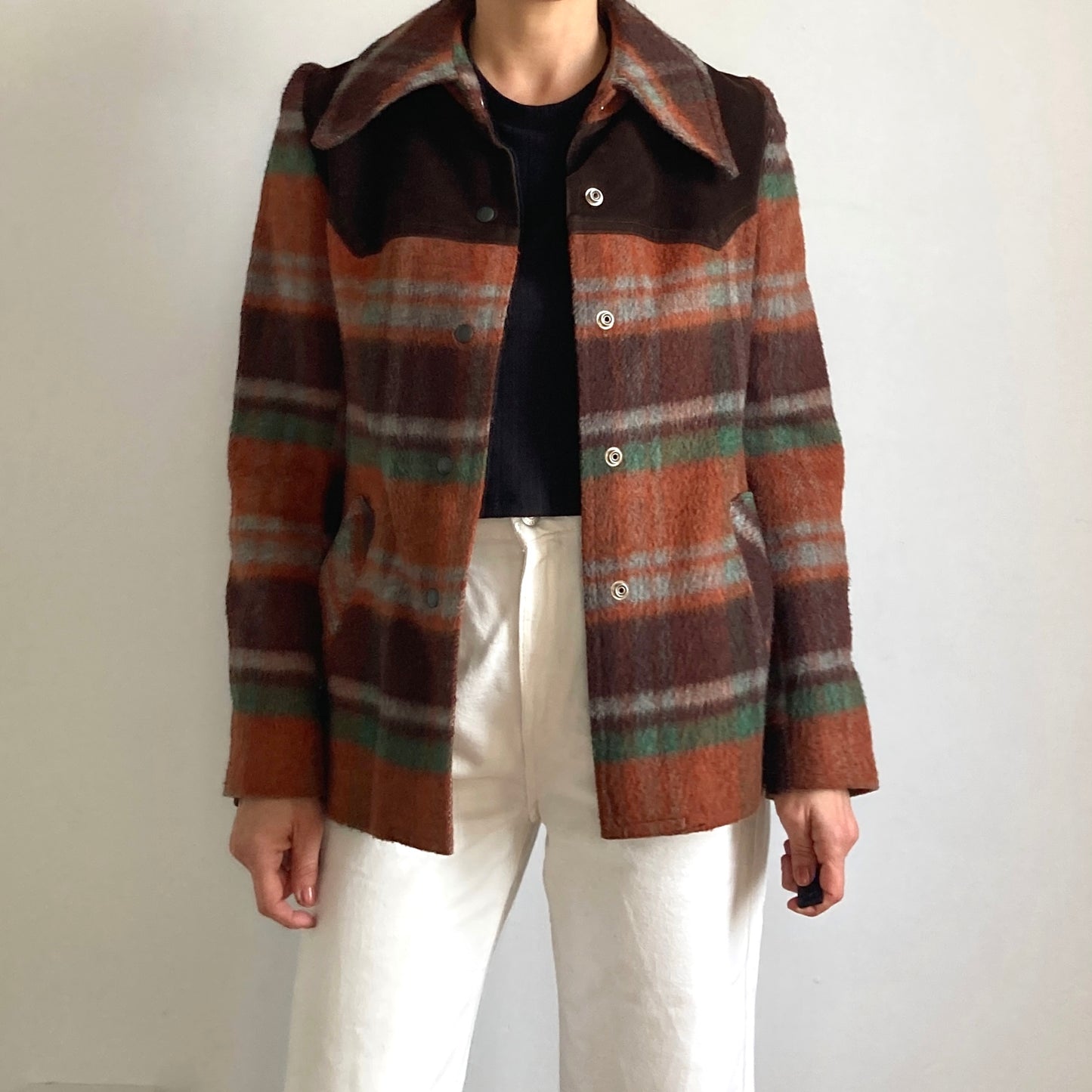 Plaid Wool Blazer