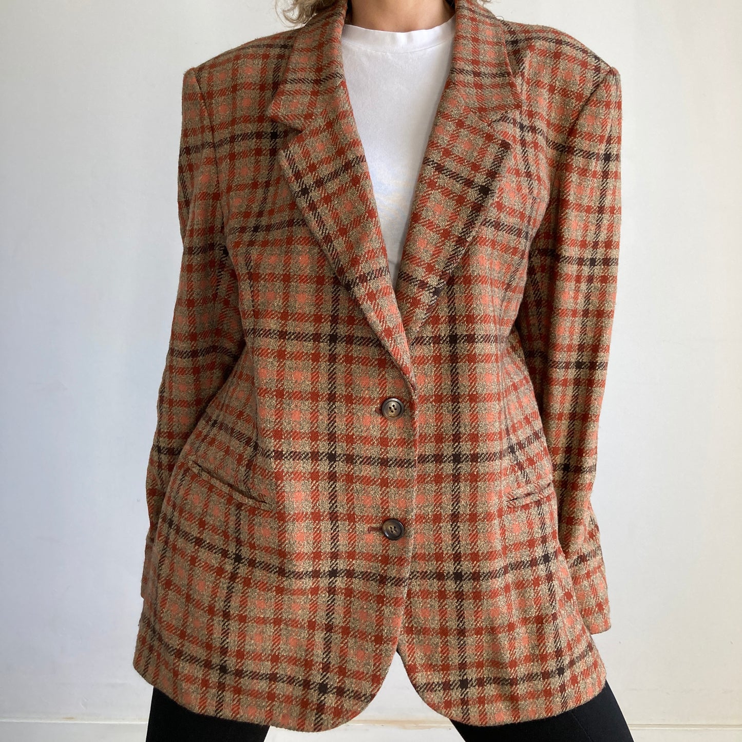 Unisex Plaid Blazer