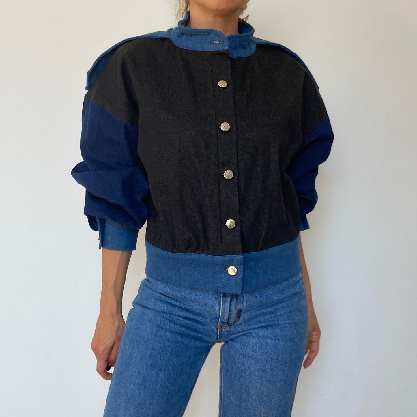 Crop denim jacket