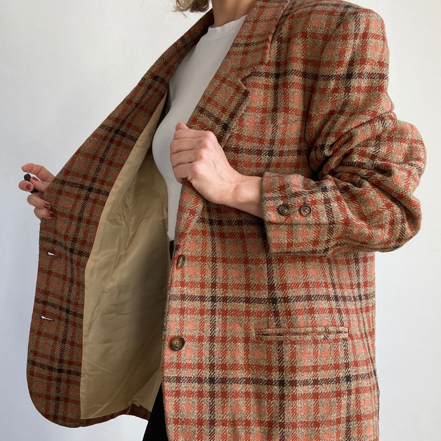 Unisex Plaid Blazer