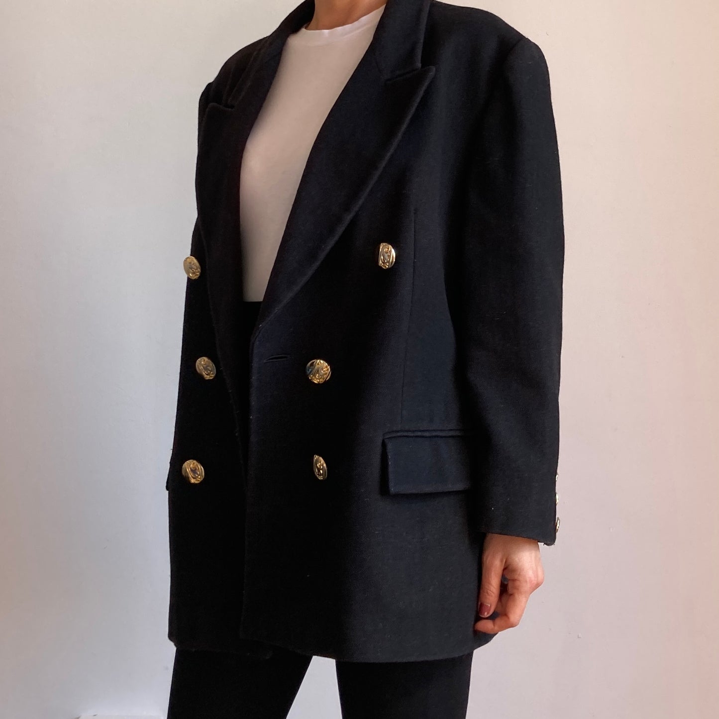 Black Wool Blazer
