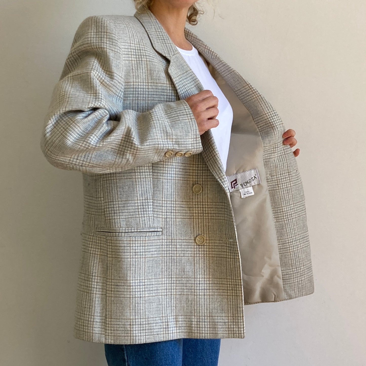 New Vintage Plaid Blazer