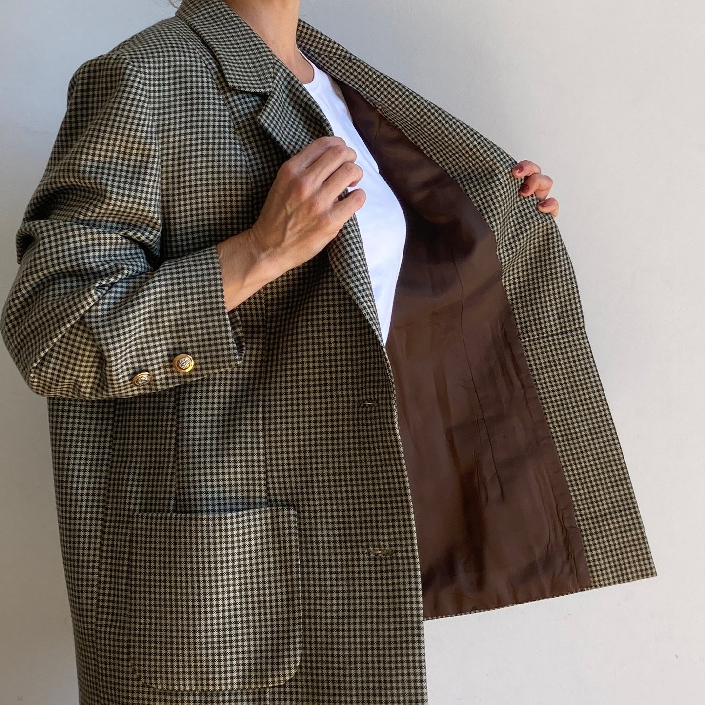 Check Plaid Blazer