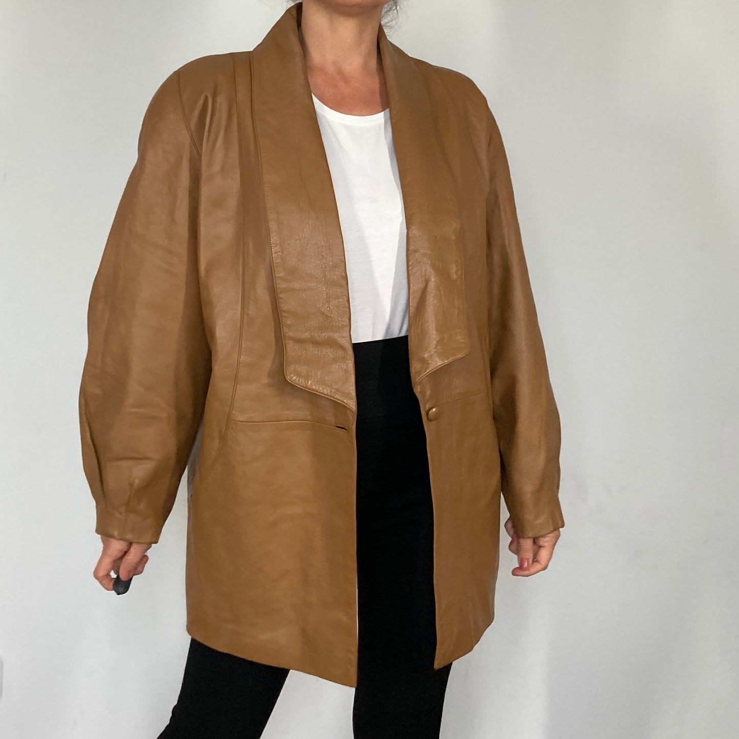Lightweight Camel Leather jacket