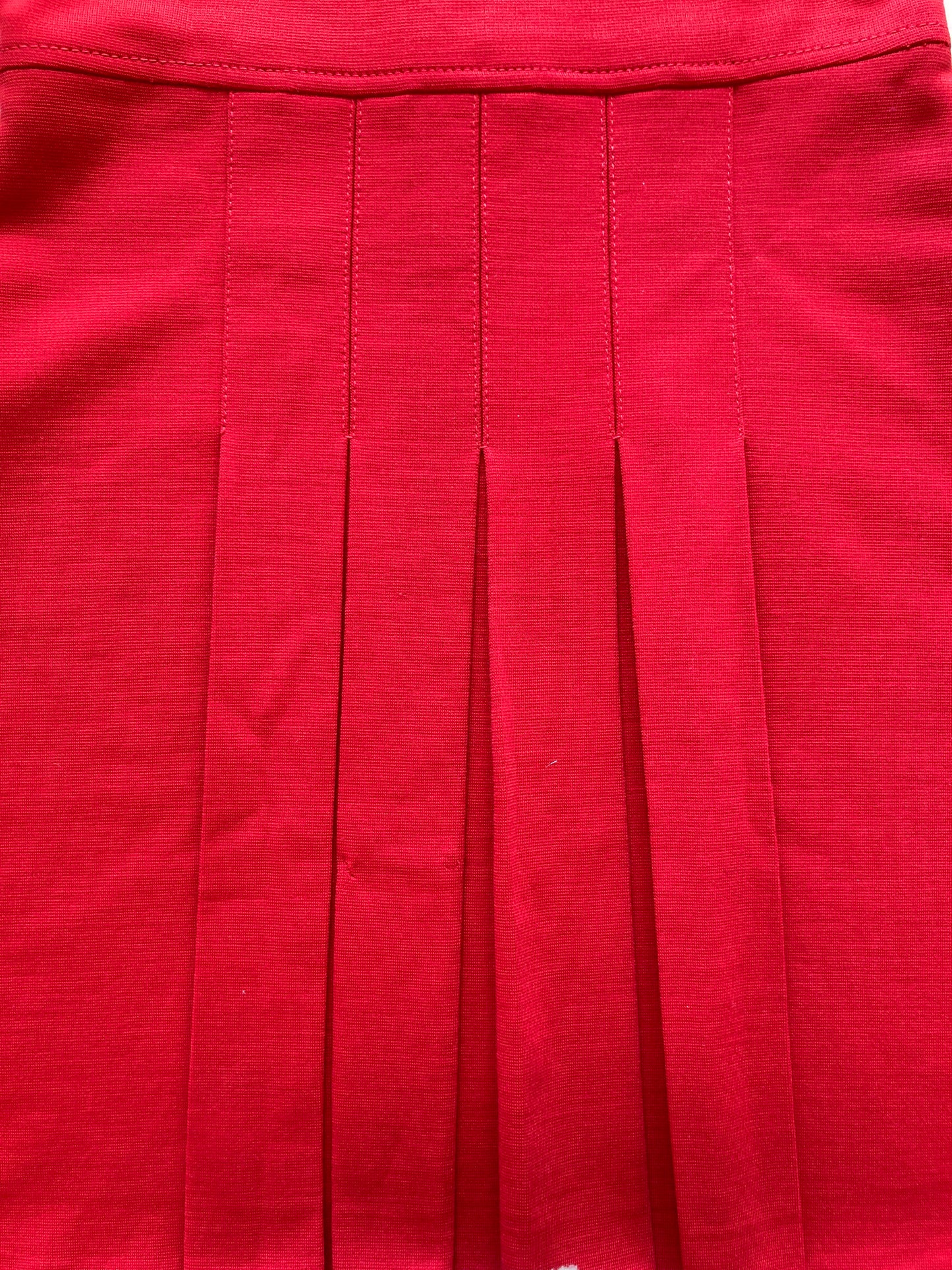 Red Pleated Dress