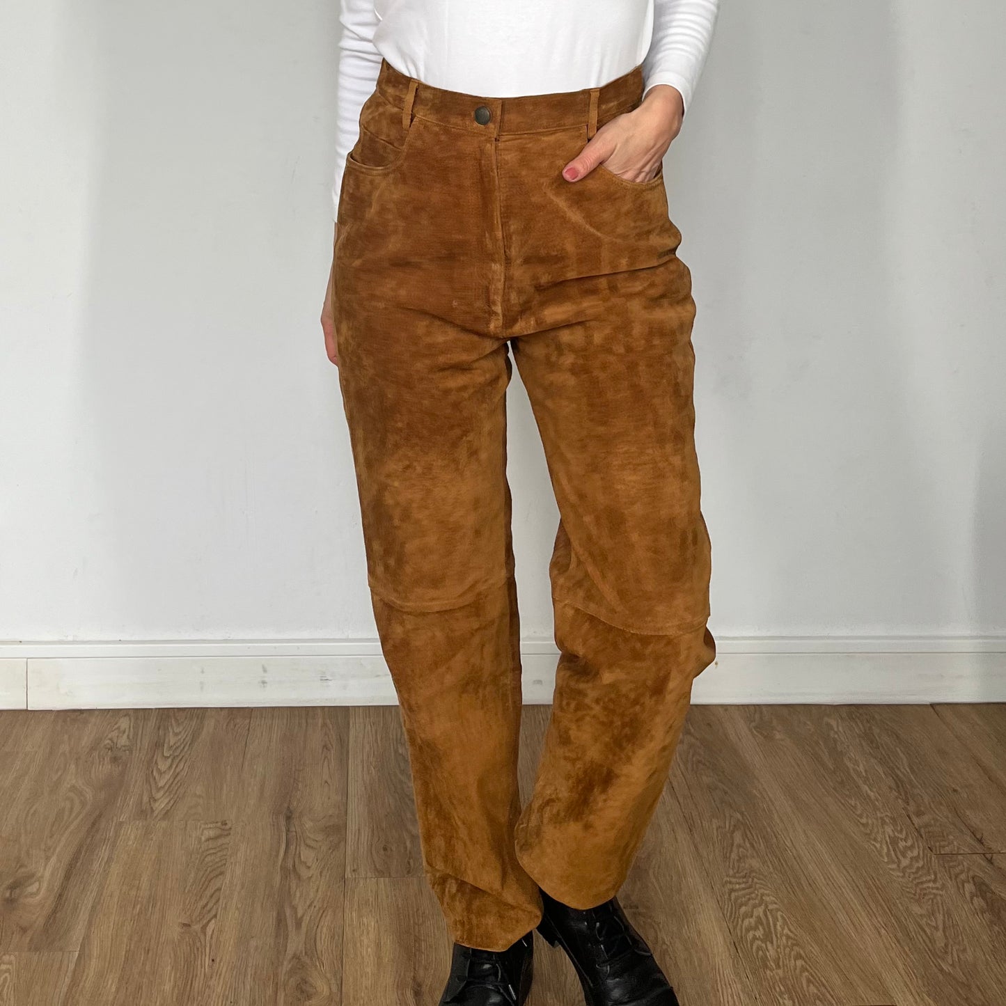 Old stock Brown Leather trousers